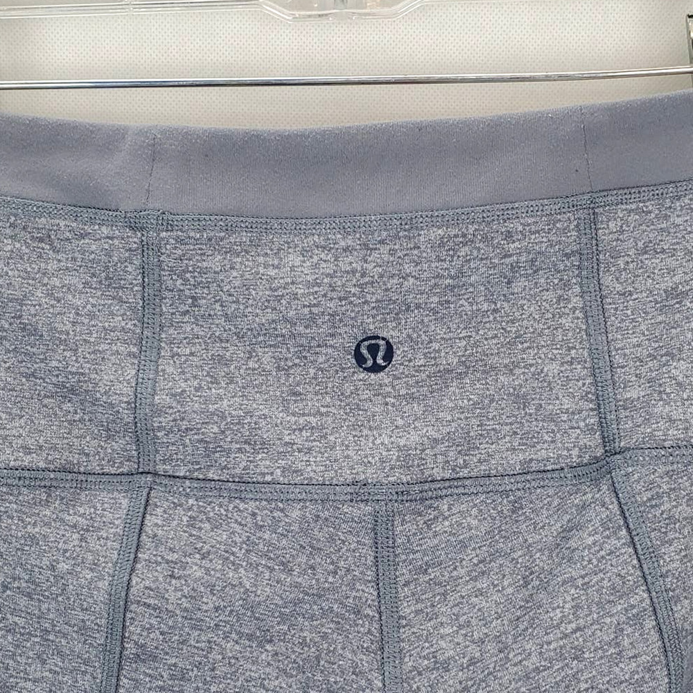 Lululemon Groove Yoga Pant Size 4 Gray w/ Colorful Floral Waist Athleisure Sport - Picture 4 of 10